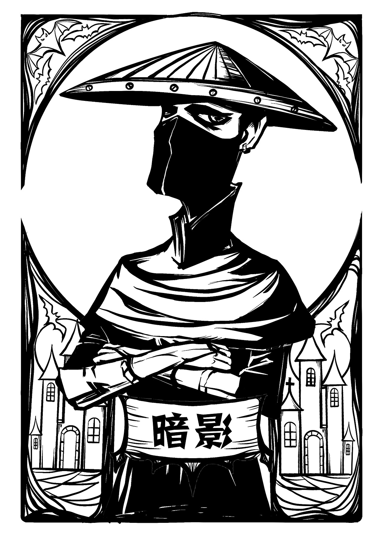 剧本杀《猎魔人2》人物封面插画