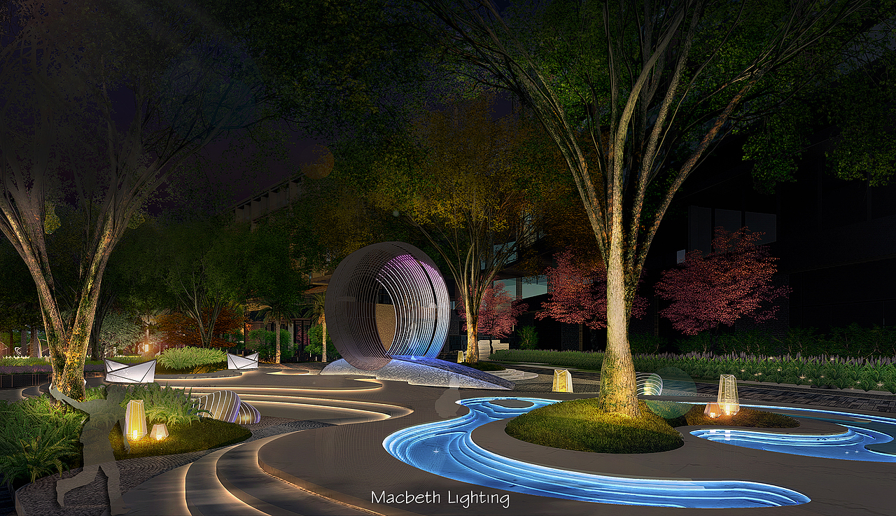 喜来登酒店景观夜景灯光设计