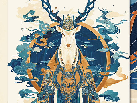 敦煌九色鹿系列