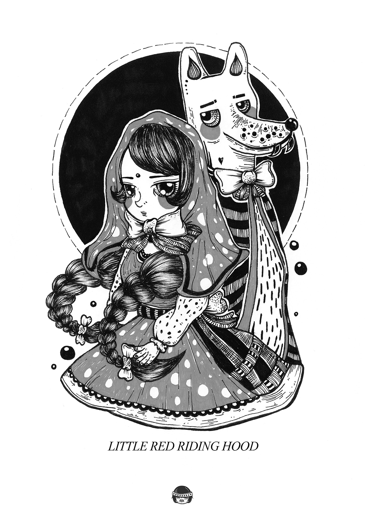 练习稿：小红帽与大灰狼 or 旗袍兔女（图ZNTg2MDM3NDg=） - 创作习作 - 站酷设计师Jenny杰妮原创素材 - 站酷ZCOOL