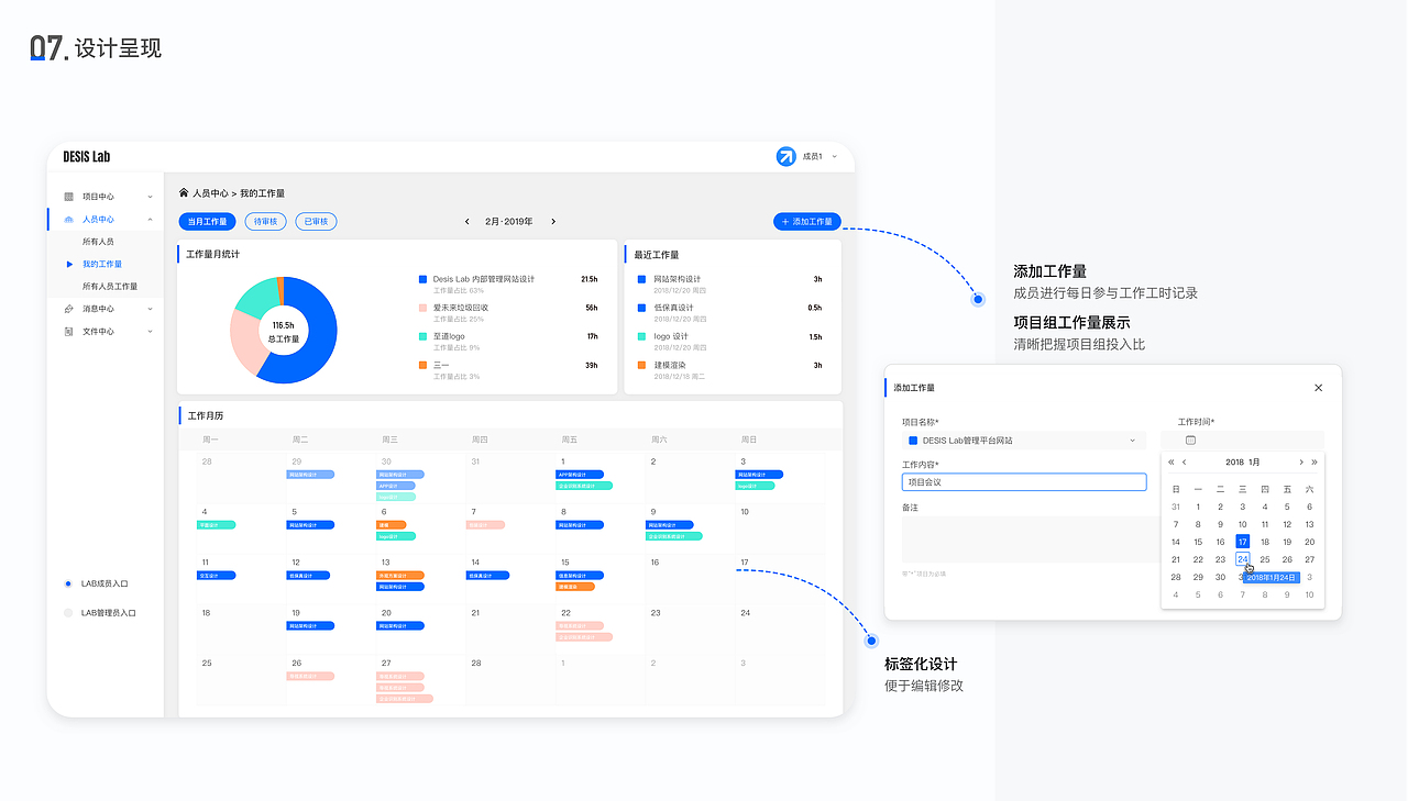 DESIS LAB 内部项目管理系统平台设计（图ZMjIyNzkzMDAw） - 交互/UE - 站酷设计师许许许啊木原创素材 - 站酷ZCOOL