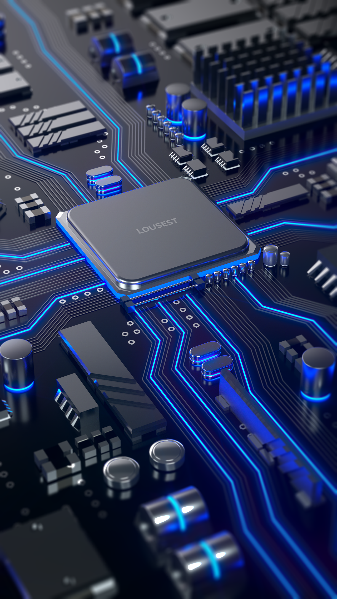 c4d渲染概念电路板渲染建模练习