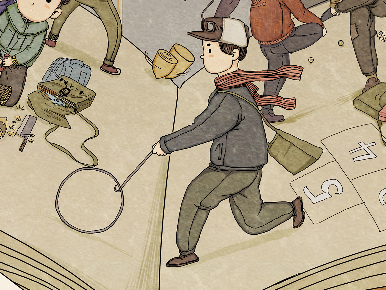 儿时游戏（图ZMjMzNzE4NDE2） - 创作习作 - 站酷设计师县老爷原创素材 - 站酷ZCOOL