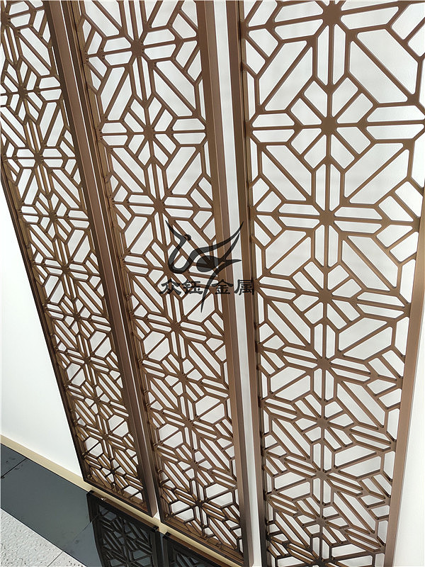天津 新型工艺铝板屏风立体铝板雕刻铝艺屏风 制作