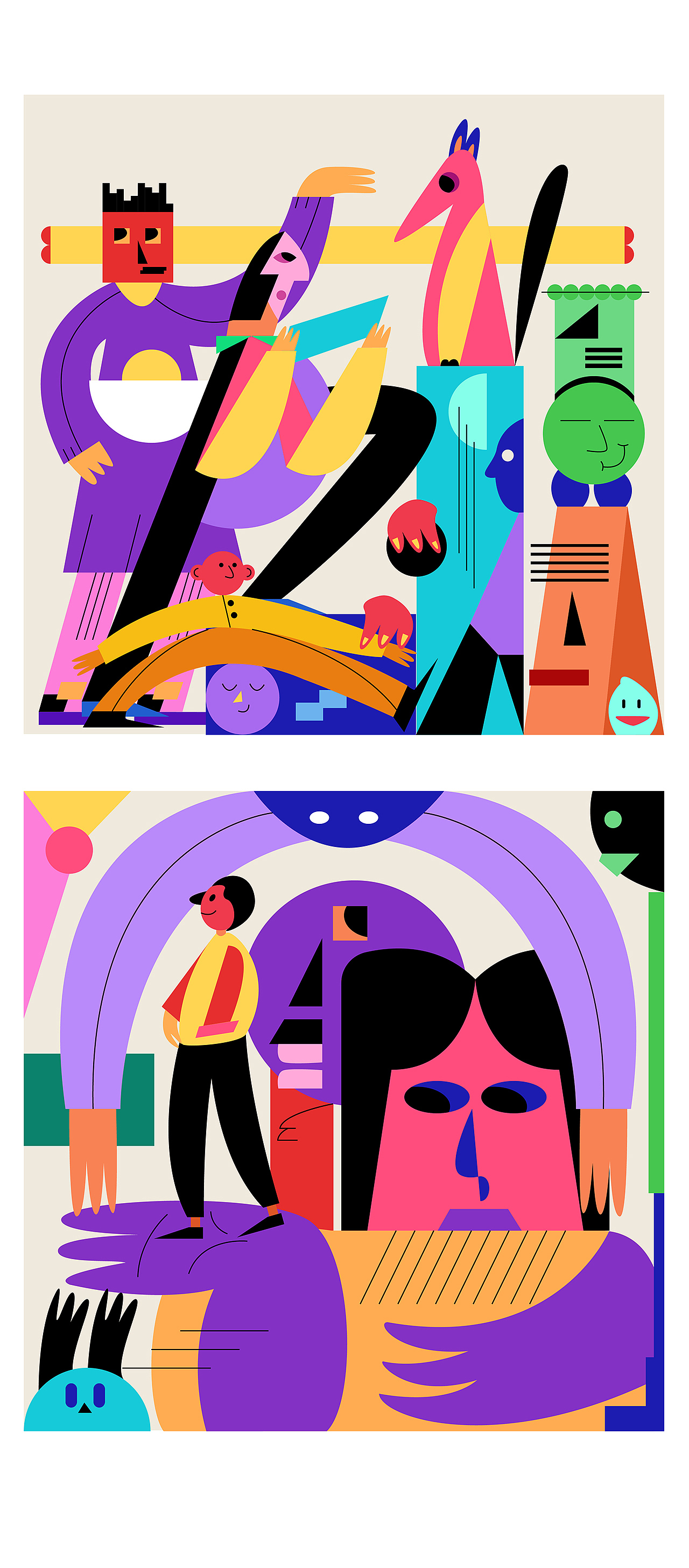 空想现实场景小插画