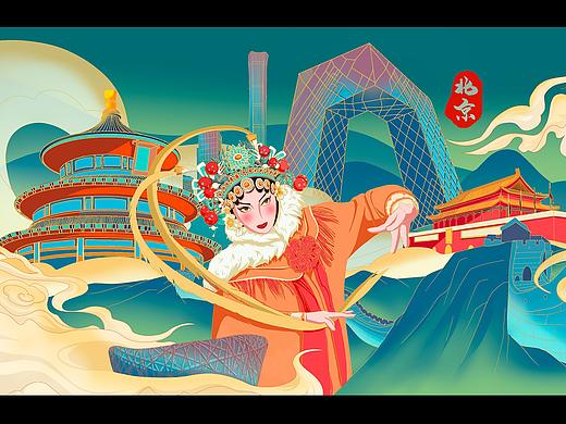 地标国潮插画
