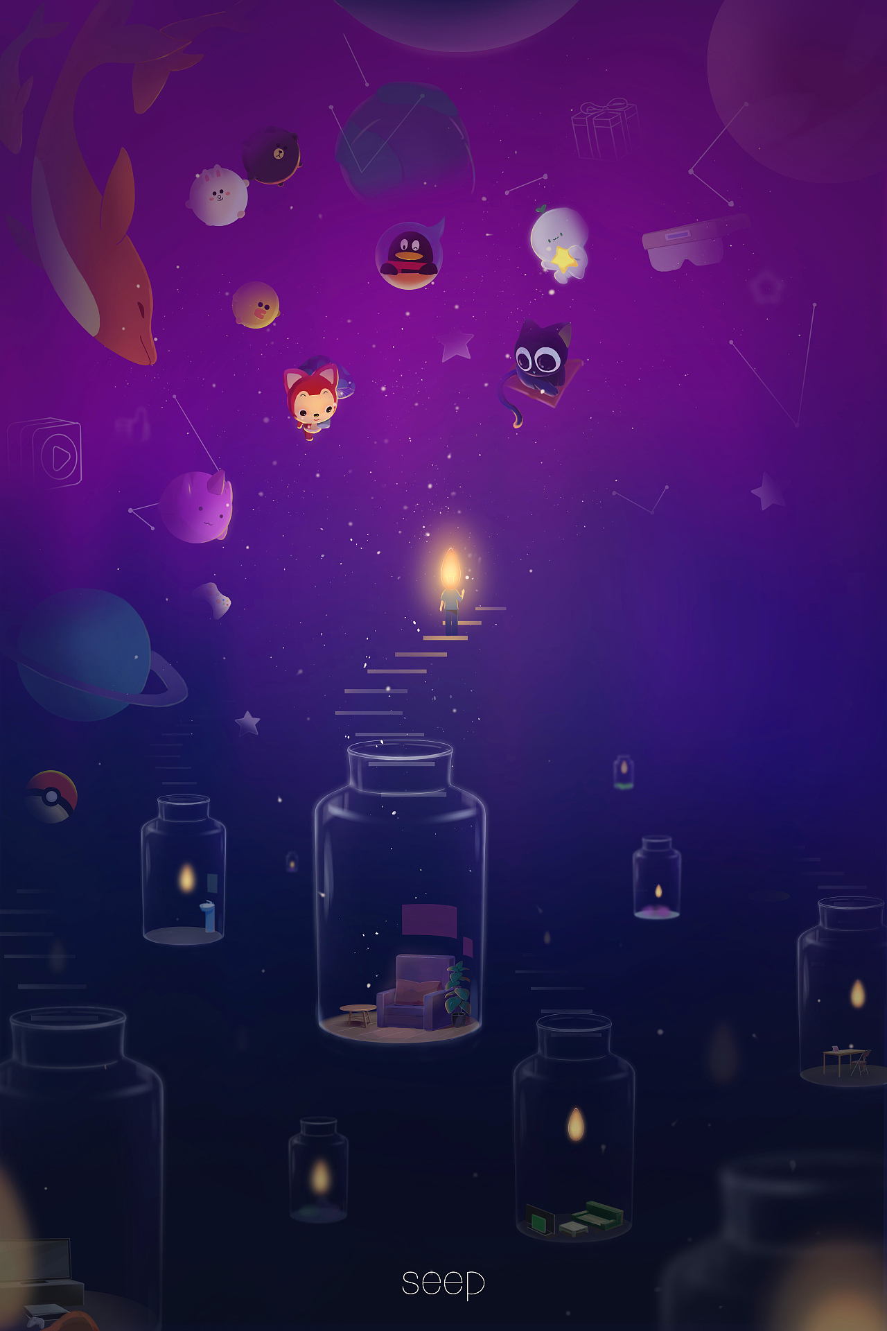 渗入（图ZMjg1NjE2NDE2） - 艺术插画 - 站酷设计师修圣衣的穆先生原创素材 - 站酷ZCOOL