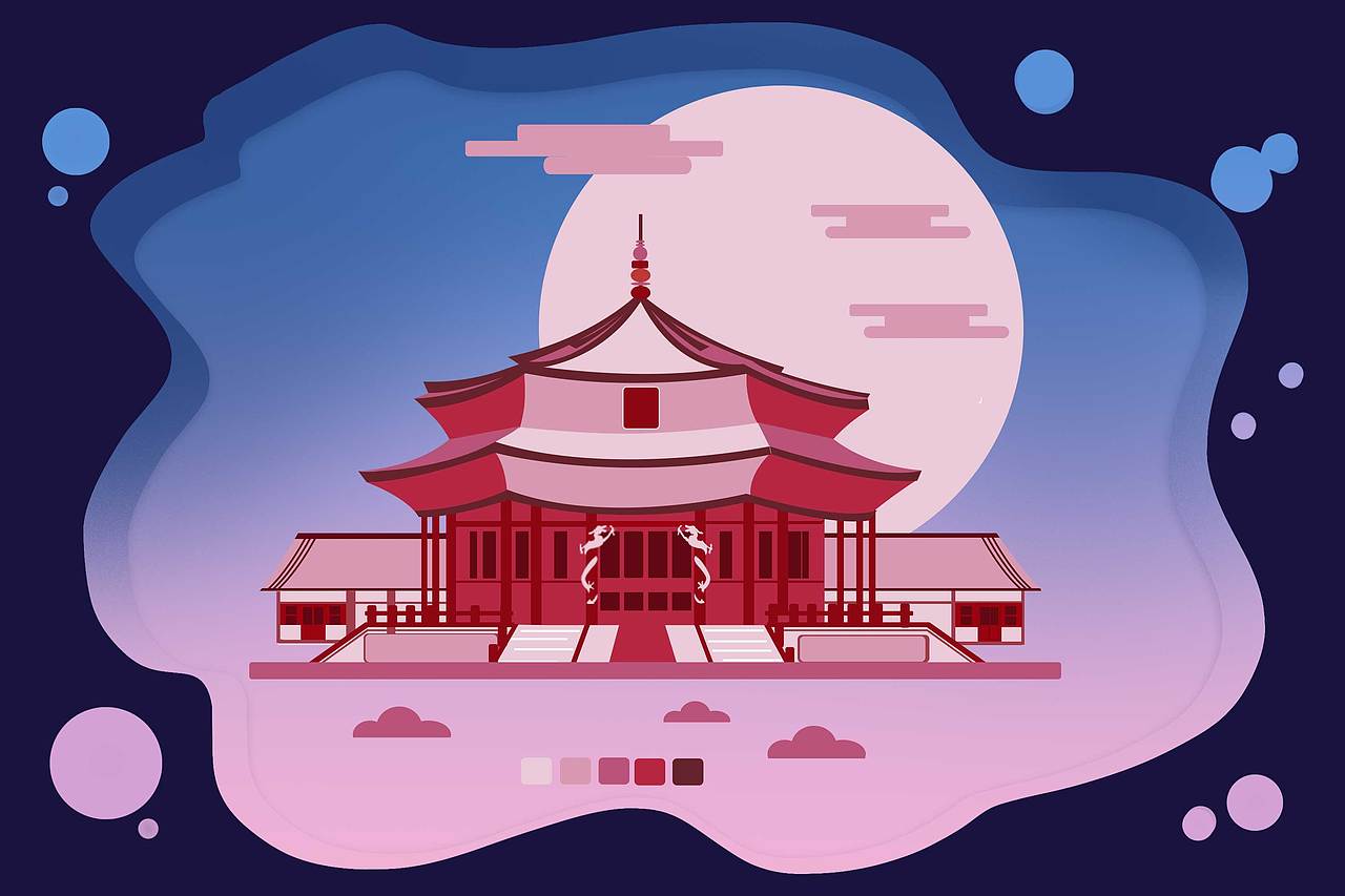 扁平风- 沈阳故宫-方圆大厦