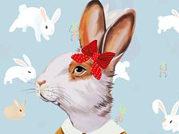 复古兔子