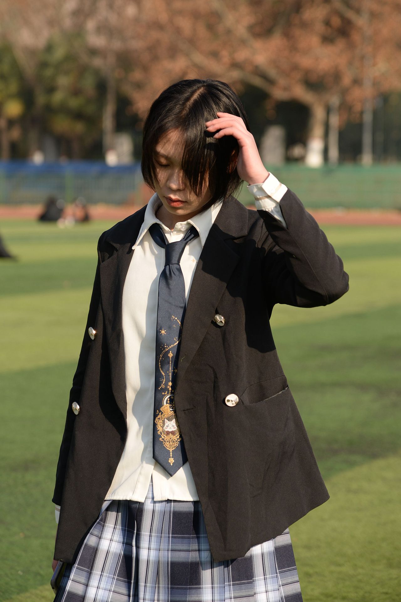 【校园约拍】阳光jk（图ZMzcyNjk2OTQ4） - 人像摄影 - 站酷设计师爱西安的摄影师原创素材 - 站酷ZCOOL