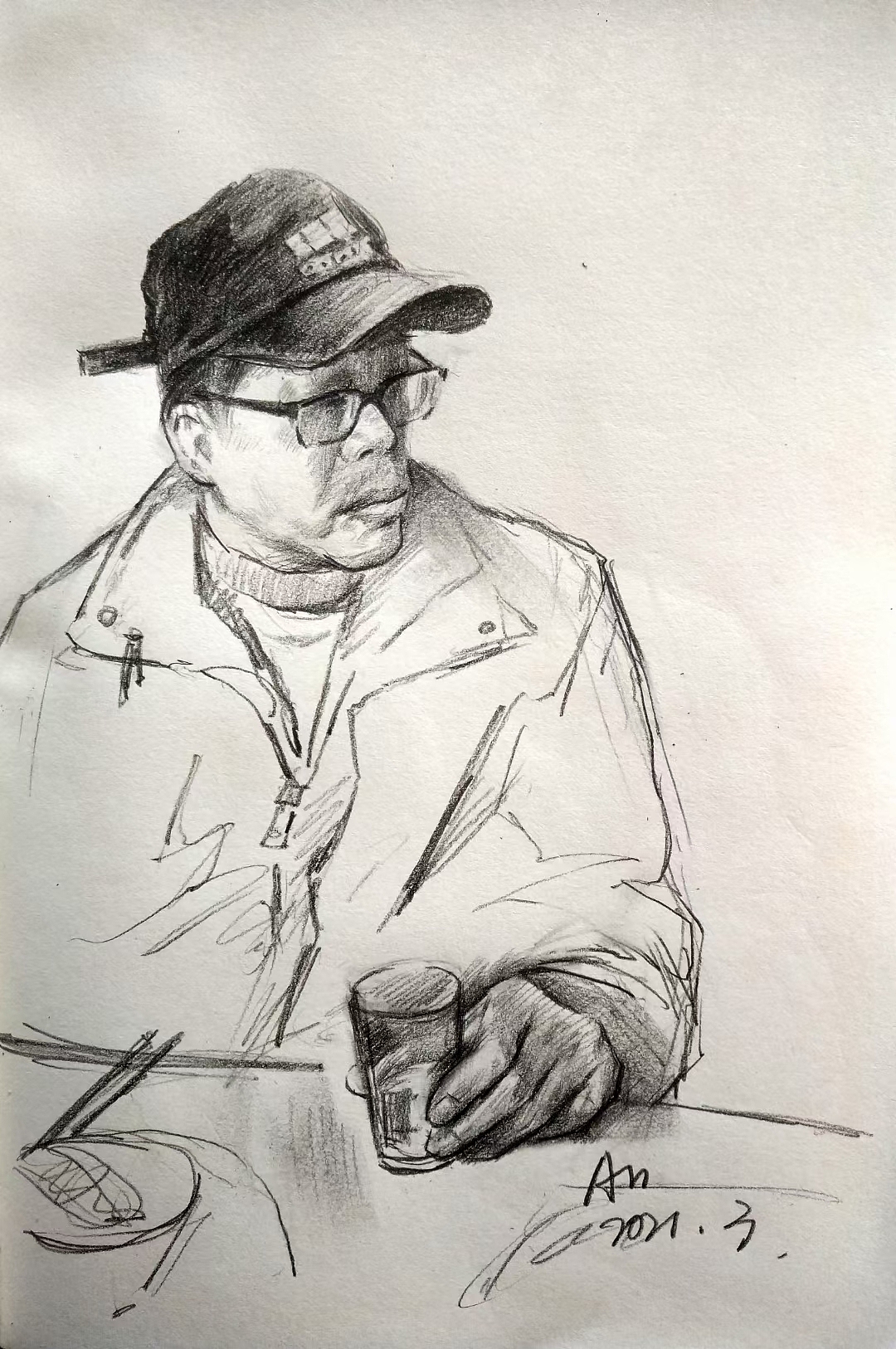 吴安国速写齐天大圣的爸速写吴安国速写艺术家