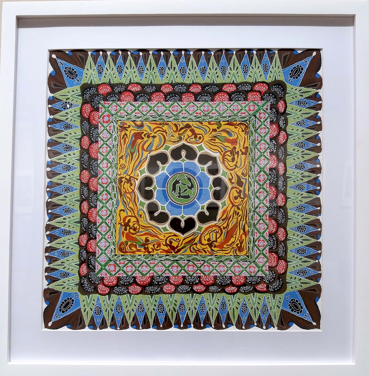 藻井图三兔飞天