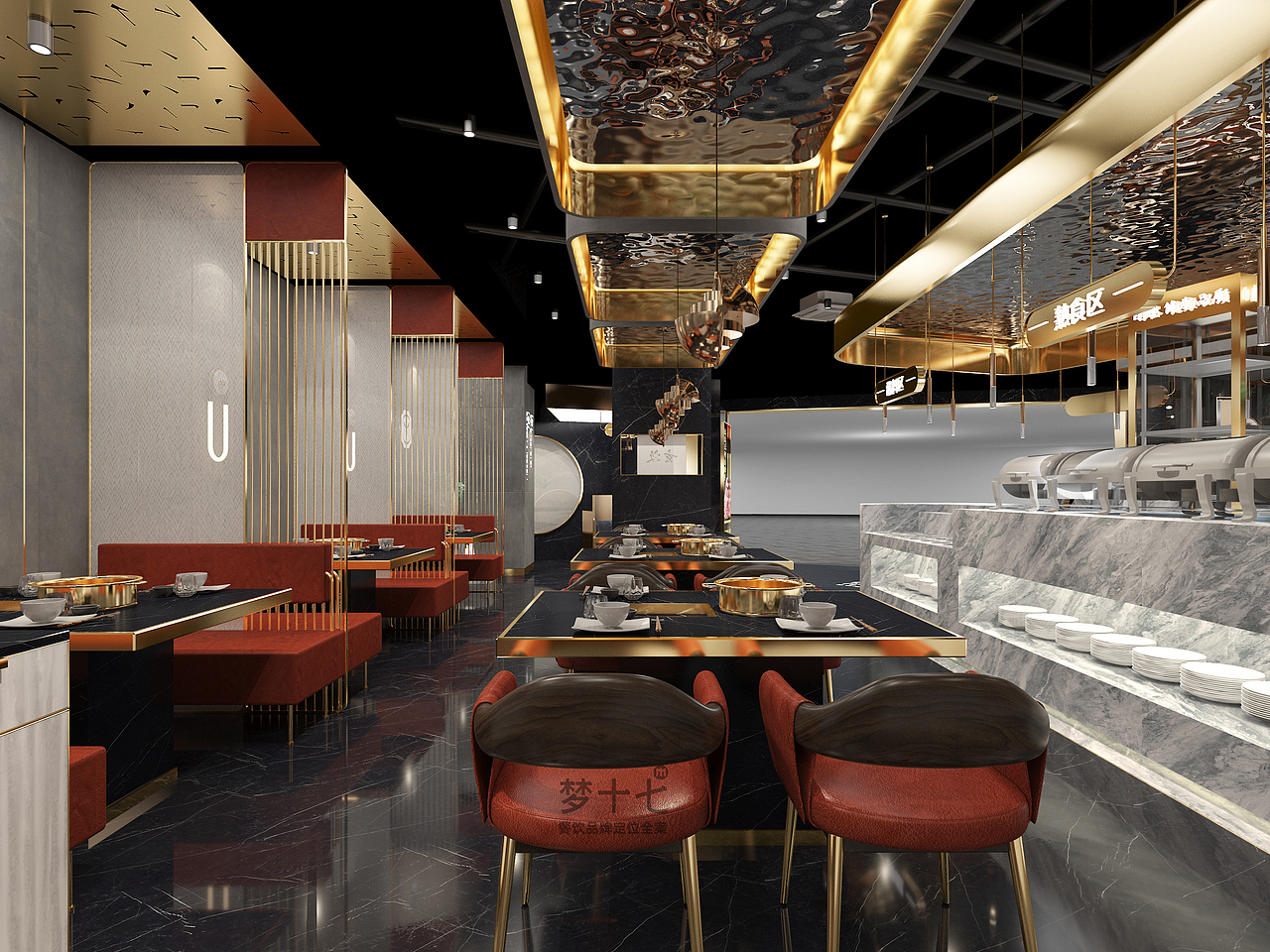 梦十七设计 | 玄牧·和牛涮烤自助