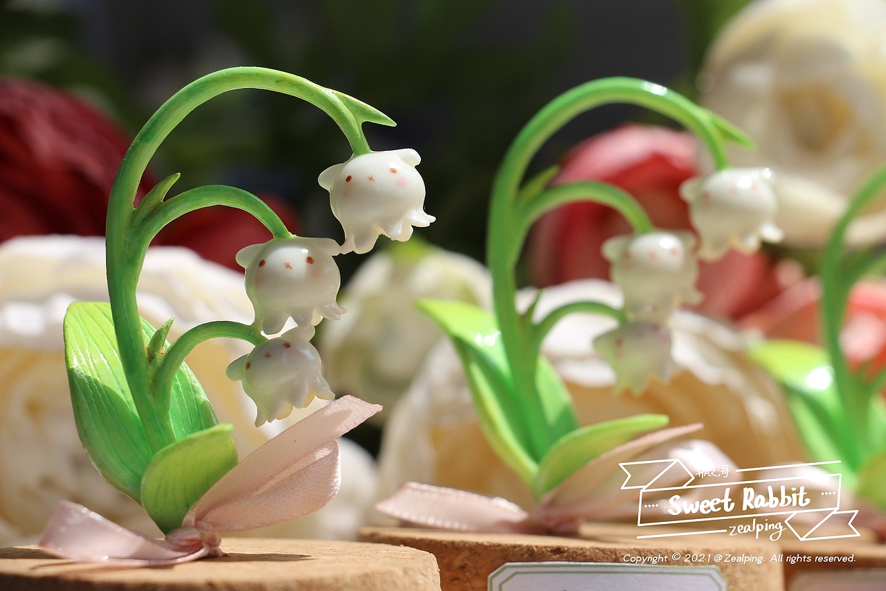 zealping丨芳草铃兰花兔玻璃罐手作摆件（图ZMjU1ODYxNTQw） - 手办/模玩 - 站酷设计师zealping原创素材 - 站酷ZCOOL