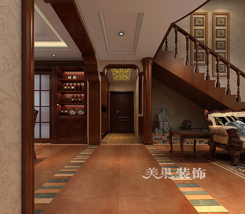 南阳绿都悦府260平复式装修设计方案（图ZODk0MTc5NTI=） - 家装设计 - 站酷设计师装修课堂原创素材 - 站酷ZCOOL