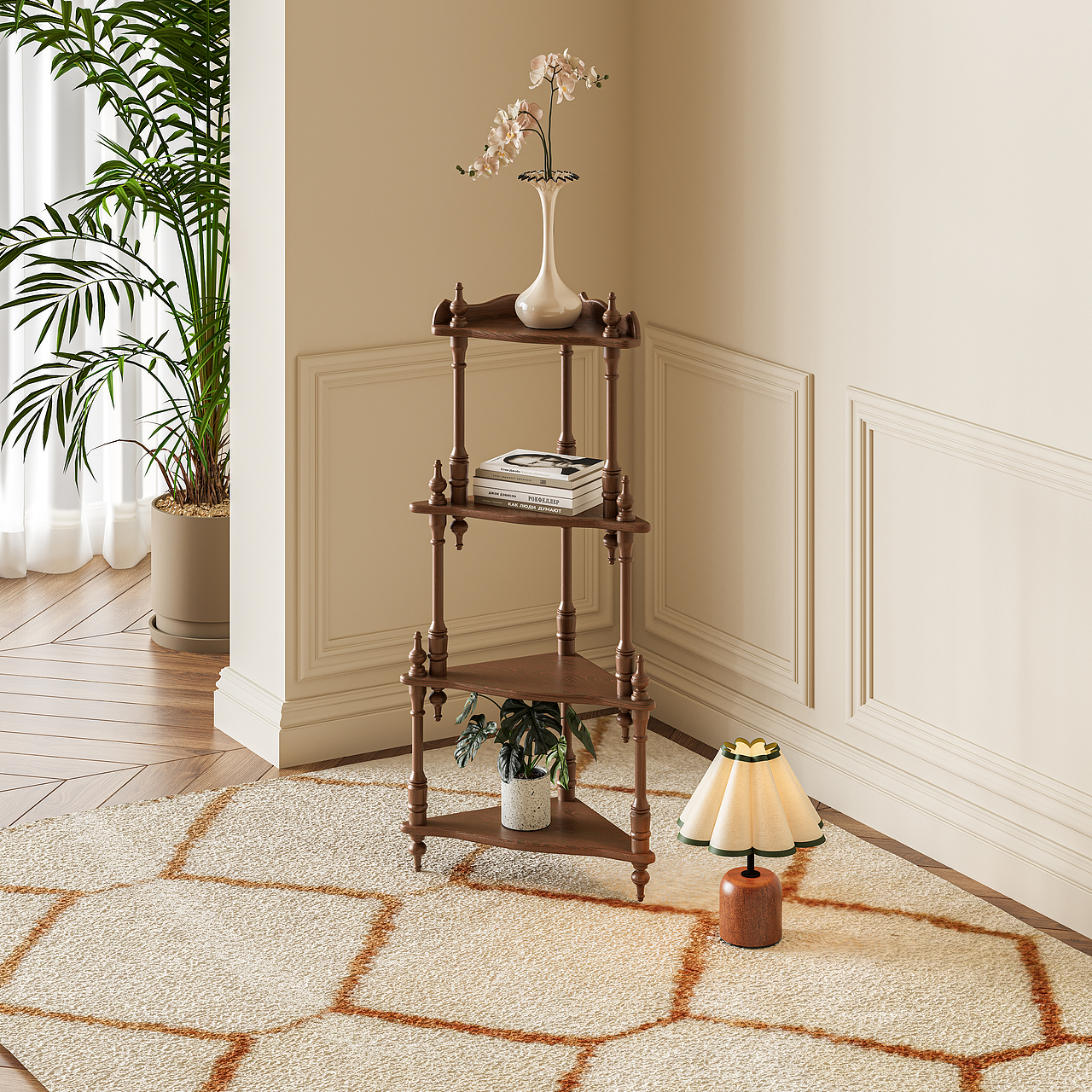 复古小角几架（图ZMzYwNTc2MTA4） - 生活用品 - 站酷设计师谷及家居原创素材 - 站酷ZCOOL