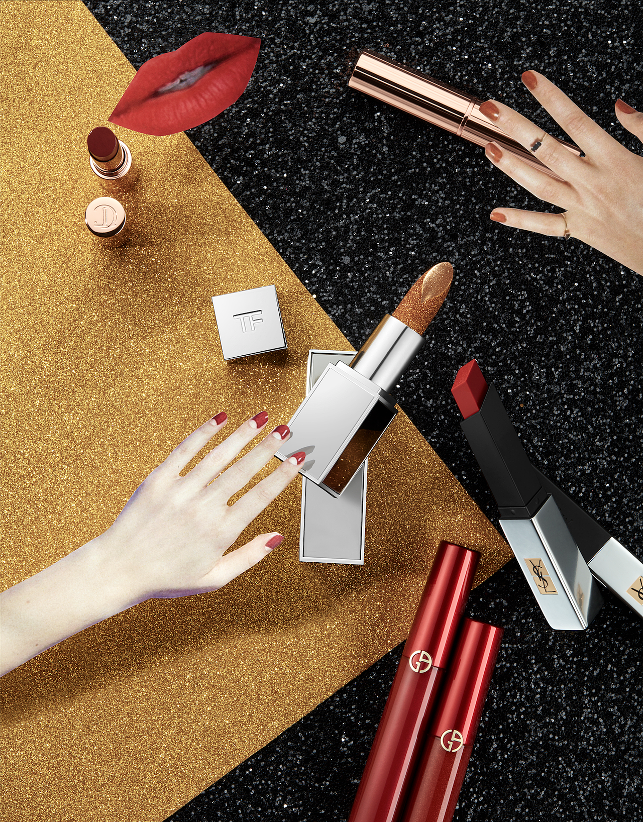 美妆大片 tf 迪奥 圣罗兰 阿玛尼 新年特刊