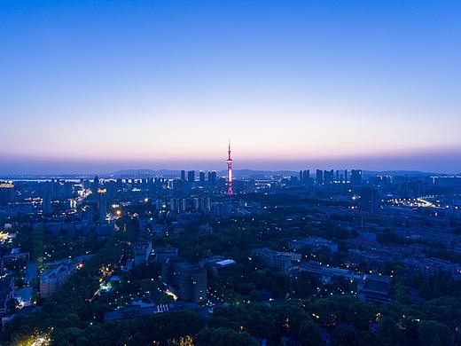 南京城市风光摄影照片|鼓楼夜景|紫峰大厦玄武湖颐和路