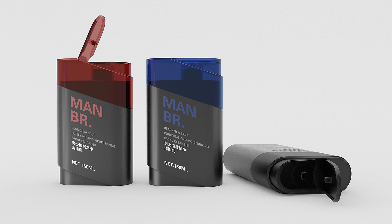 男士包装设计 洗面奶 洗发水 护发素 沐浴露设计