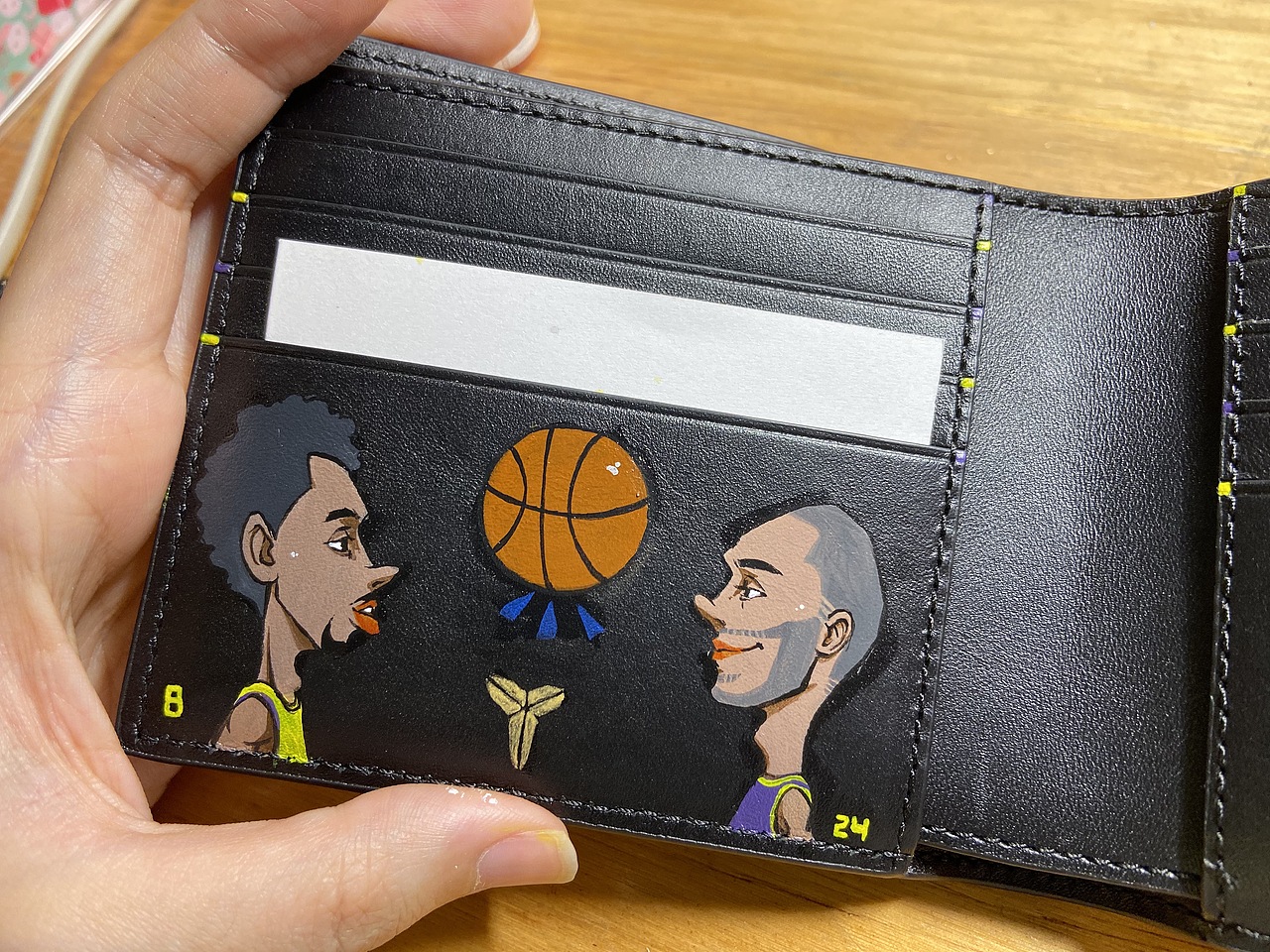 手绘钱包~纪念科比
