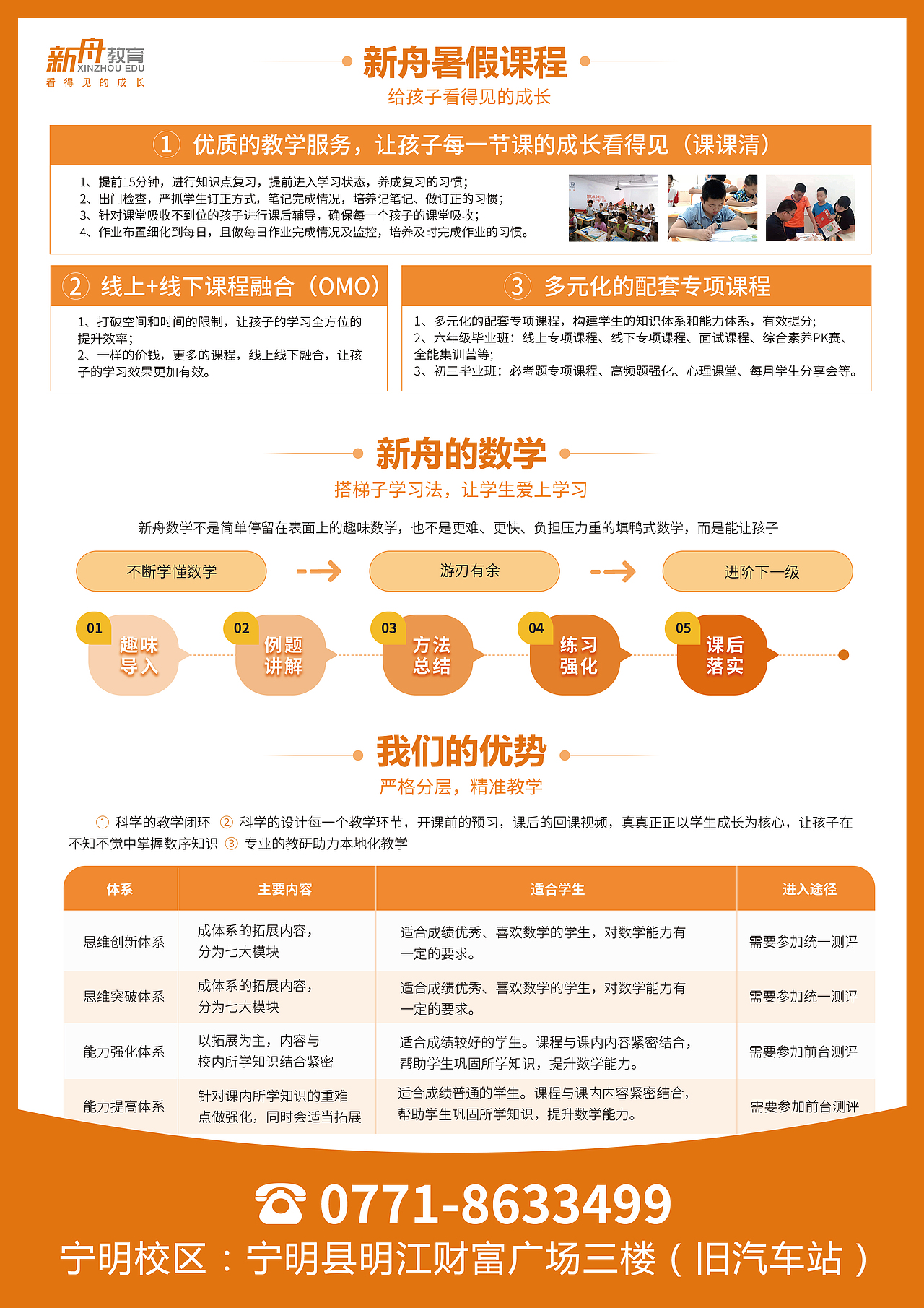新舟教育活动宣传单页