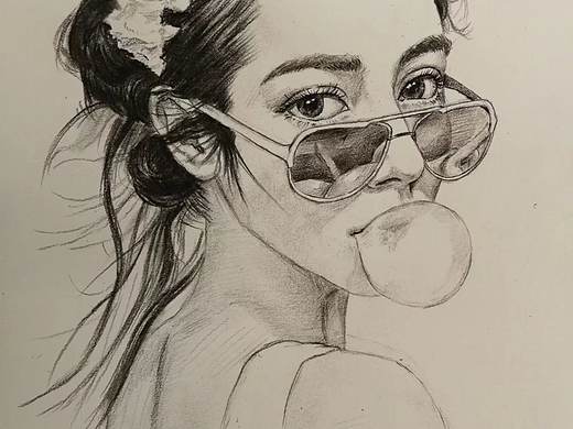 人像素描