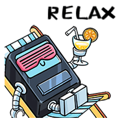 黑拾品牌IP设计微信动态表情包|贩卖机No.009