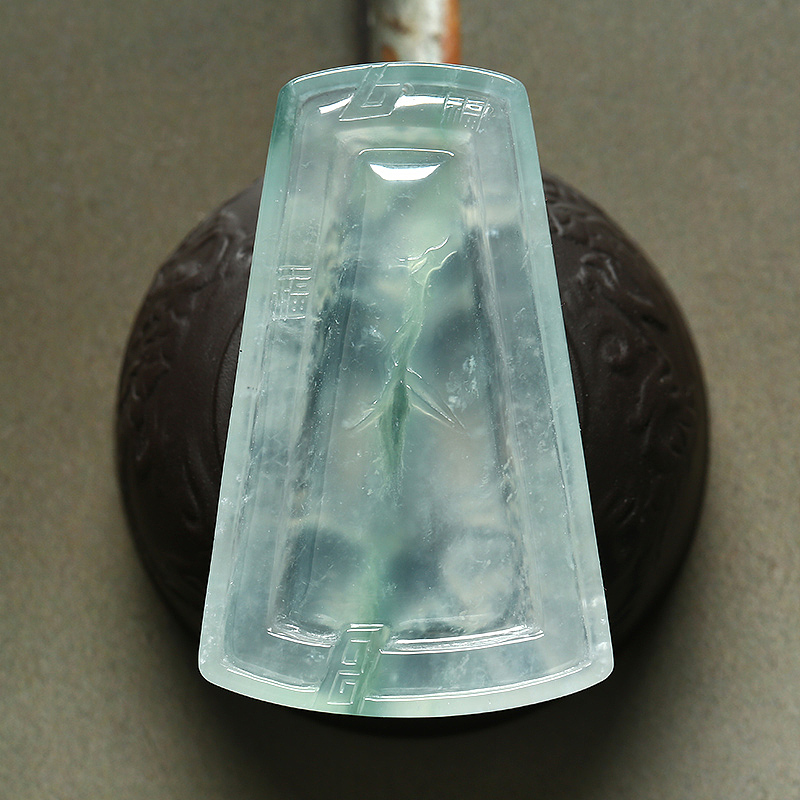 聚翠光廊——高冰飘绿   山水牌