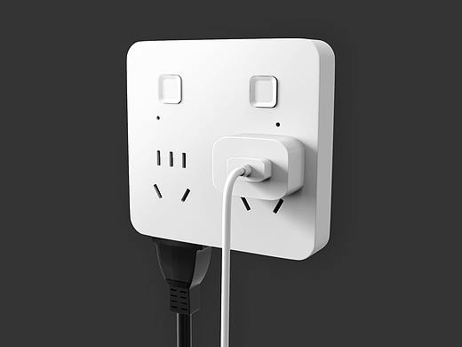 电器插排C4D建模渲染