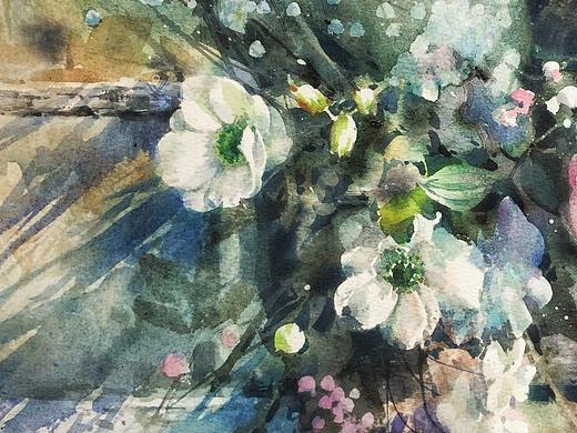 花花草草,画了一段时间,终于出关了