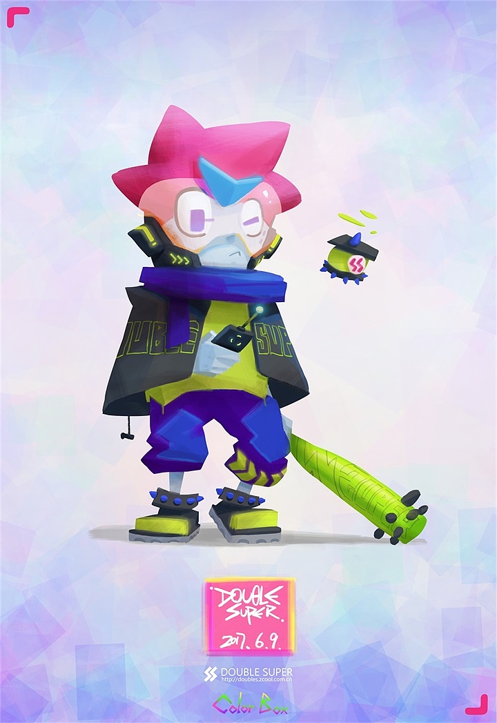 Color Box（图ZODQ4ODA3ODQ=） - 新锐潮流插画 - 站酷设计师宇宙人烧烧原创素材 - 站酷ZCOOL