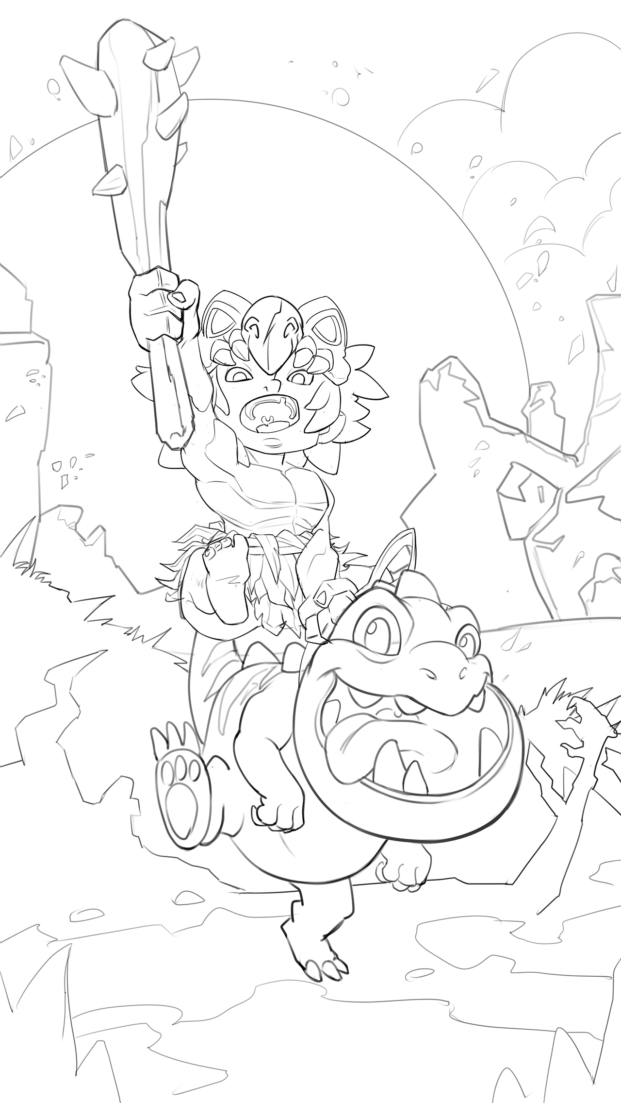 重新解禁一套给PW画的海报