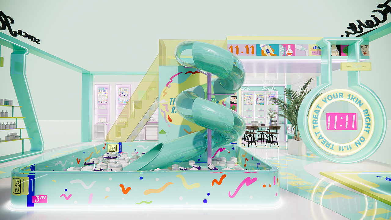 科颜氏快闪店设计（图ZMzI3MTIzNjEy） - 展陈设计 - 站酷设计师弹射空间设计原创素材 - 站酷ZCOOL