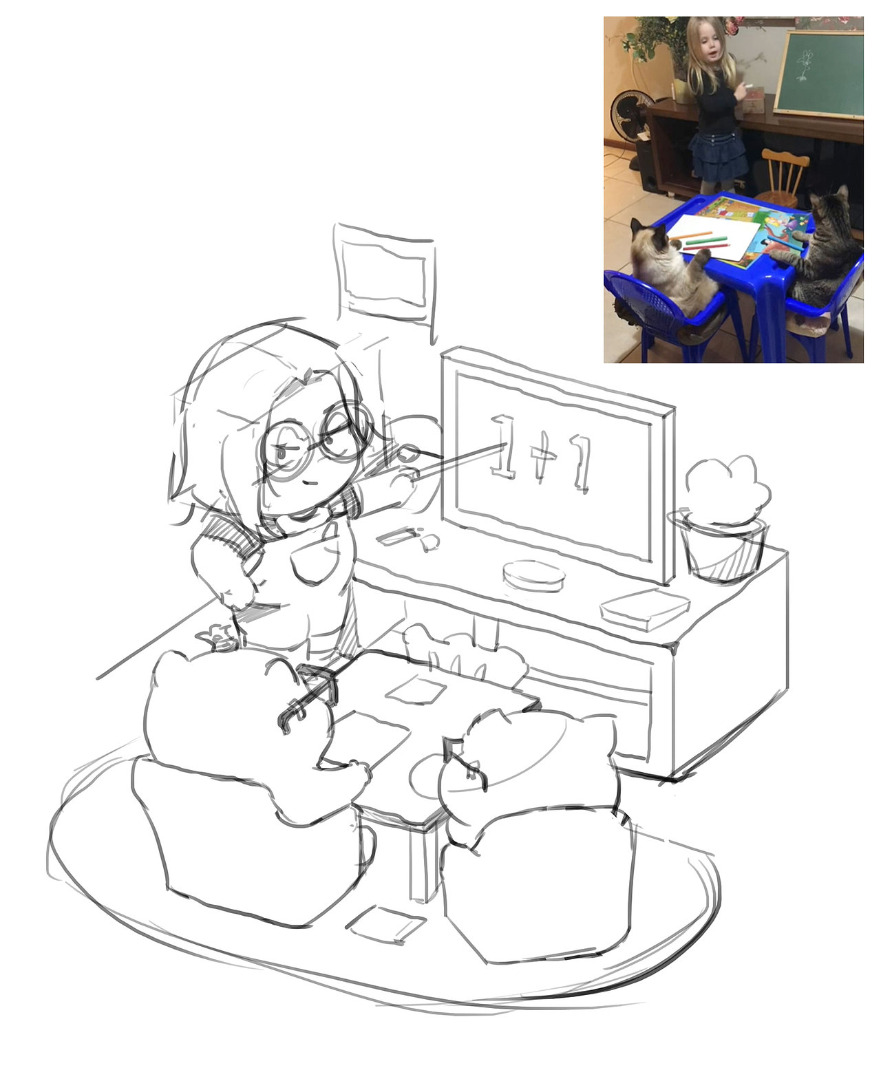 给猫咪上课咯（图ZMjcyOTUxMzQ4） - 创作习作 - 站酷设计师猫是WO原创素材 - 站酷ZCOOL