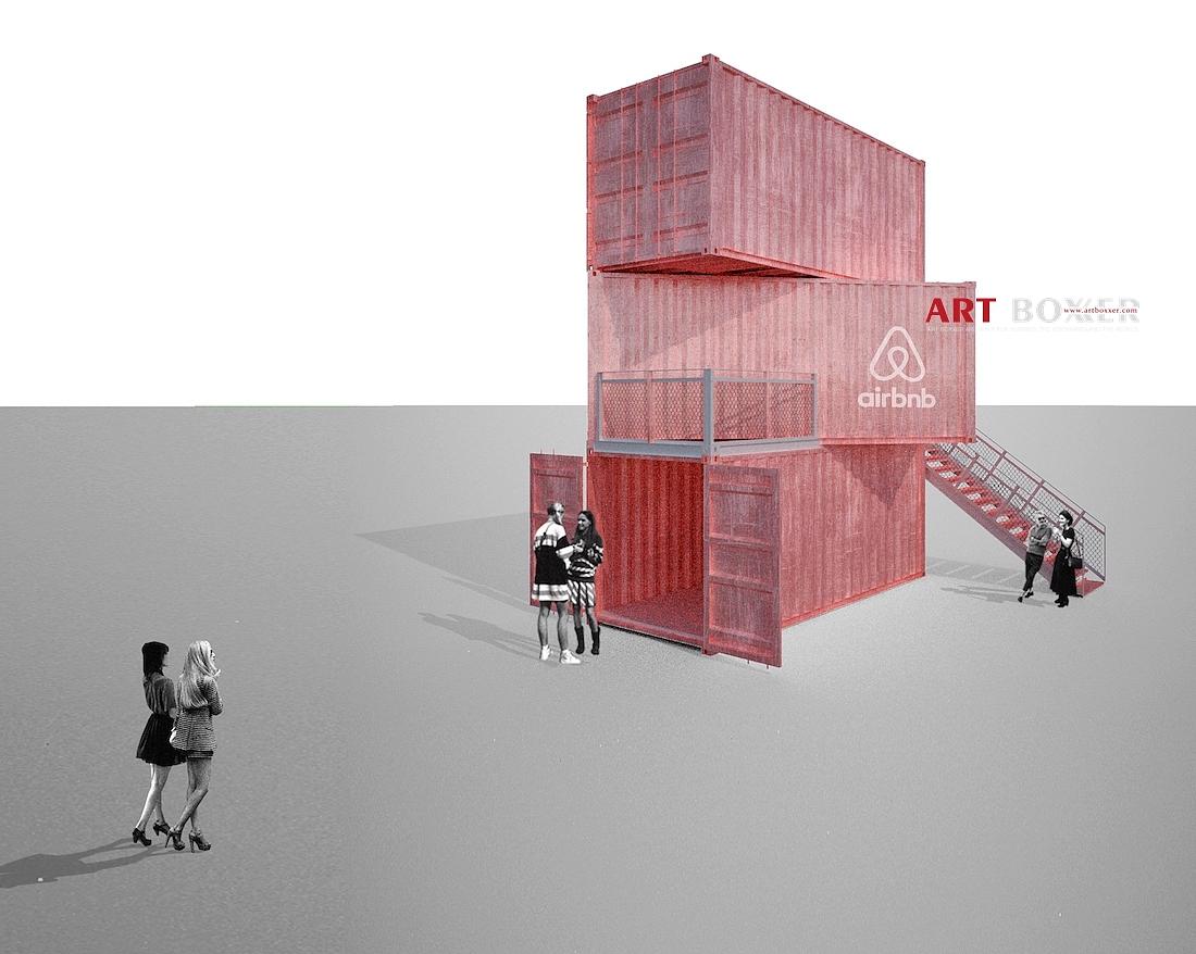 Airbnb社区移动推广集装箱概念体验中心I 上海集装客