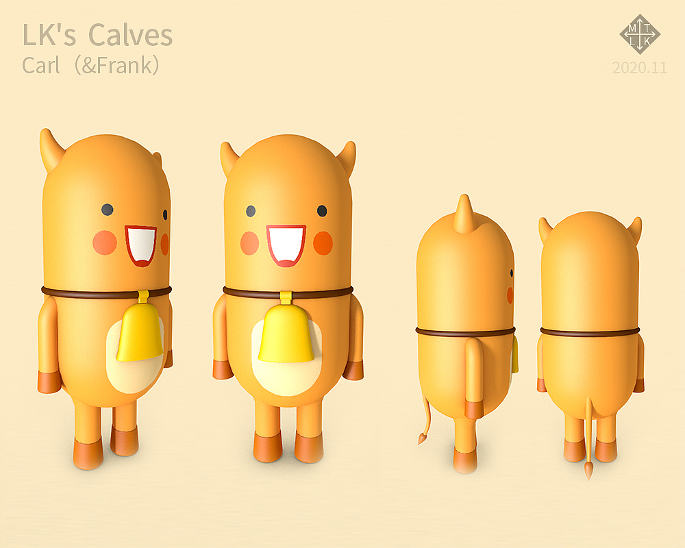 LK小牛犊和小黑牛LK's Calves Carl&Frank 新年快乐（图ZMjM0MTQ5Mjg4） - 动画/影视 - 站酷设计师matalaka原创素材 - 站酷ZCOOL