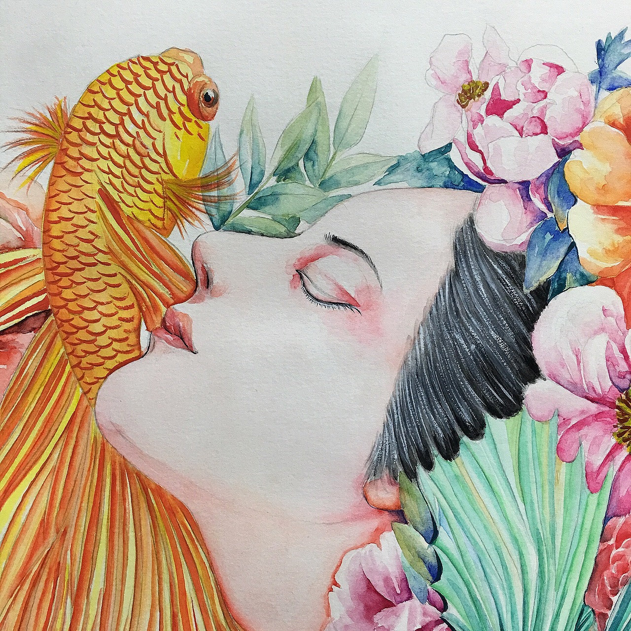 斗鱼 | 温柔的性感（图ZNzgzMzcwNzI=） - 艺术插画 - 站酷设计师兔籽Echo原创素材 - 站酷ZCOOL