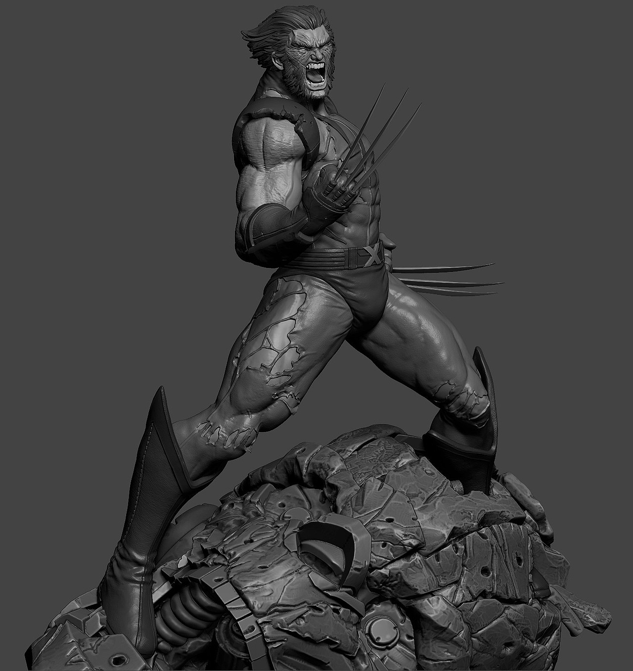 Wolverine 3D角色建模