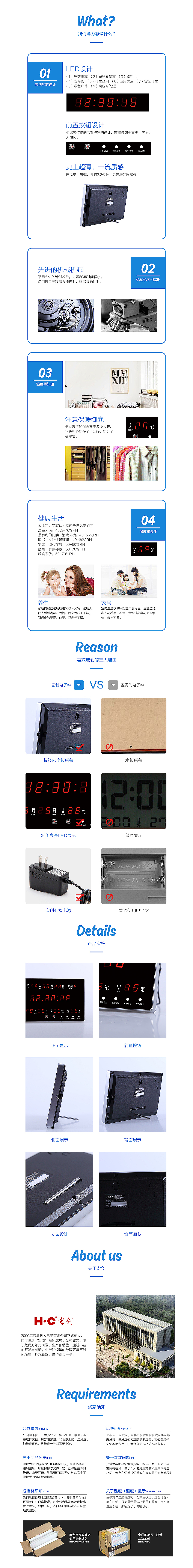 电子钟详情页（图ZMzY3MjkzMTY=） - 运营设计 - 站酷设计师小愚者原创素材 - 站酷ZCOOL