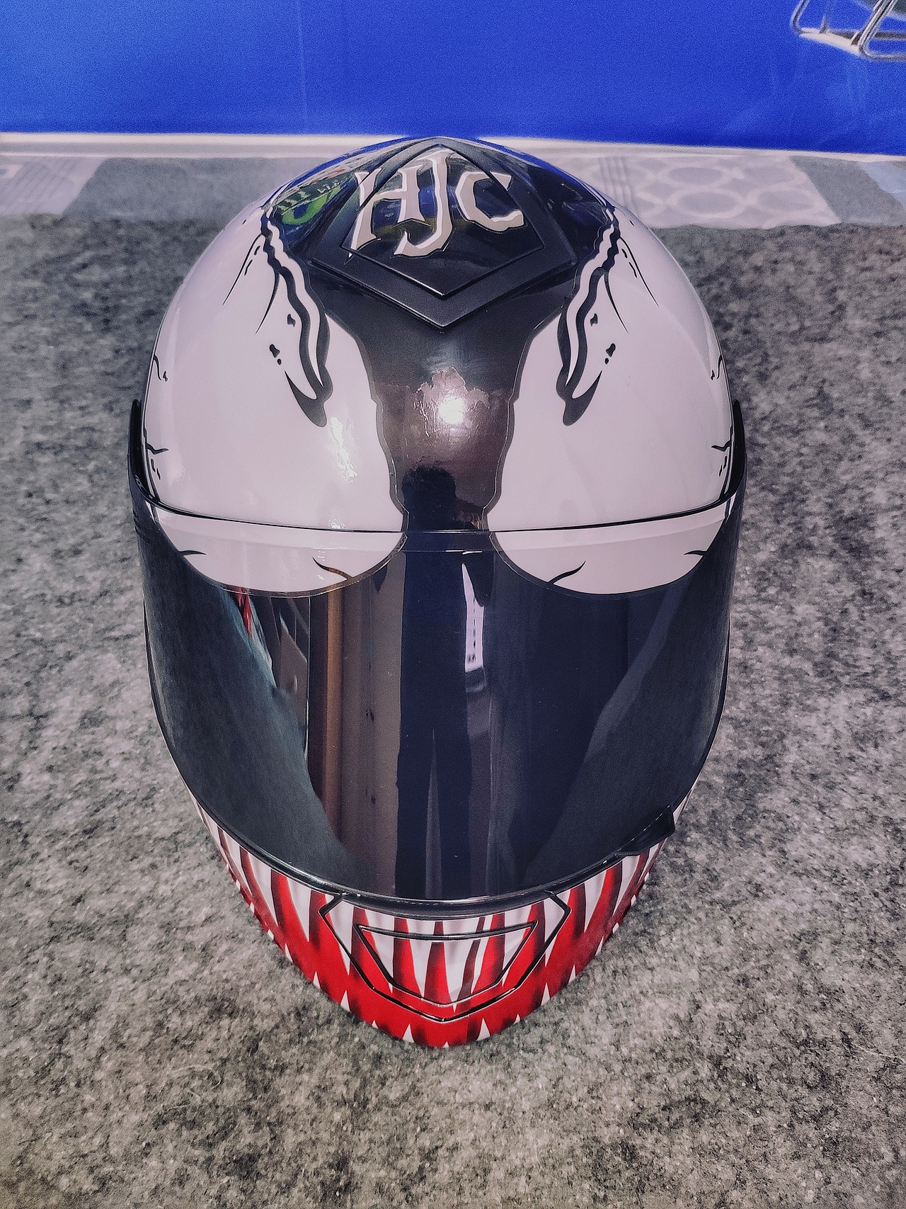 taohin坦克t159毒液一代头盔彩绘个性涂装