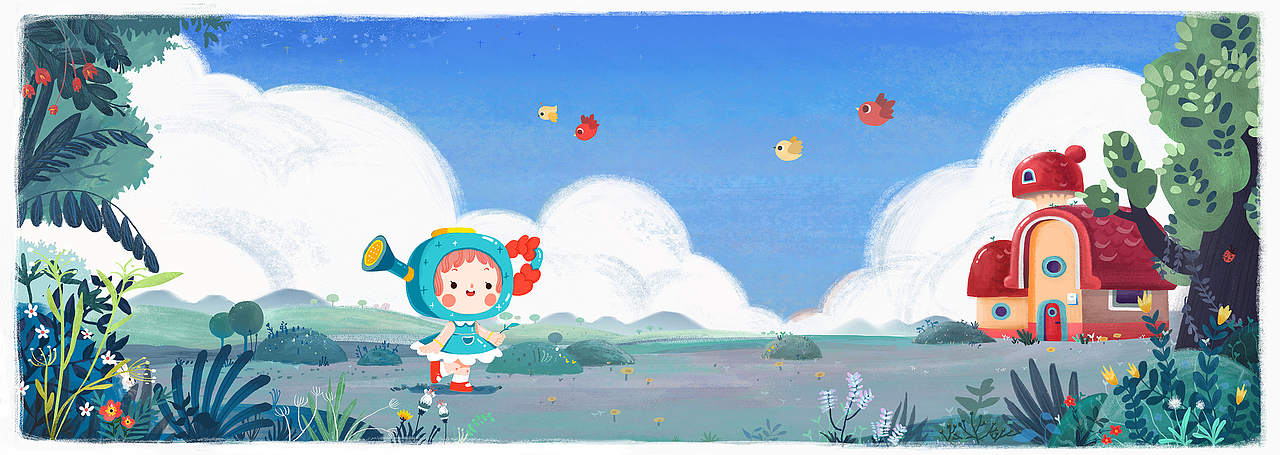 浇个朋友吧——米娅（绘本）（图ZMTk2NjY1Njcy） - 绘本 - 站酷设计师子榛原创素材 - 站酷ZCOOL