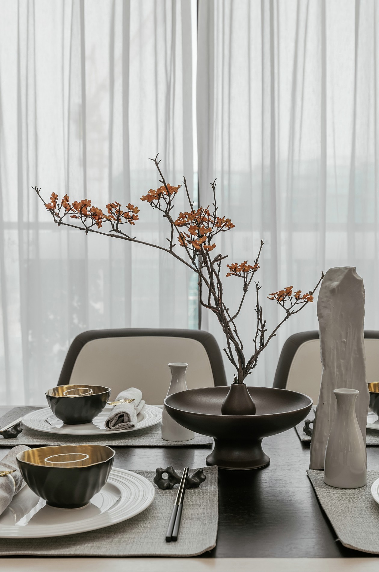 新中式+高级灰,超美的东方设计!