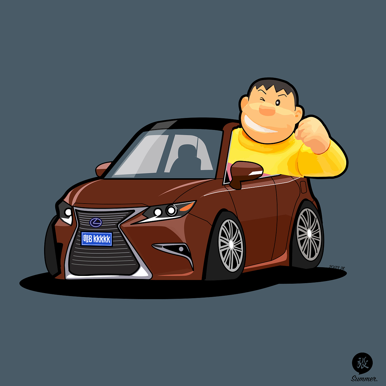 改装车插画·汽车插画/auto illustration