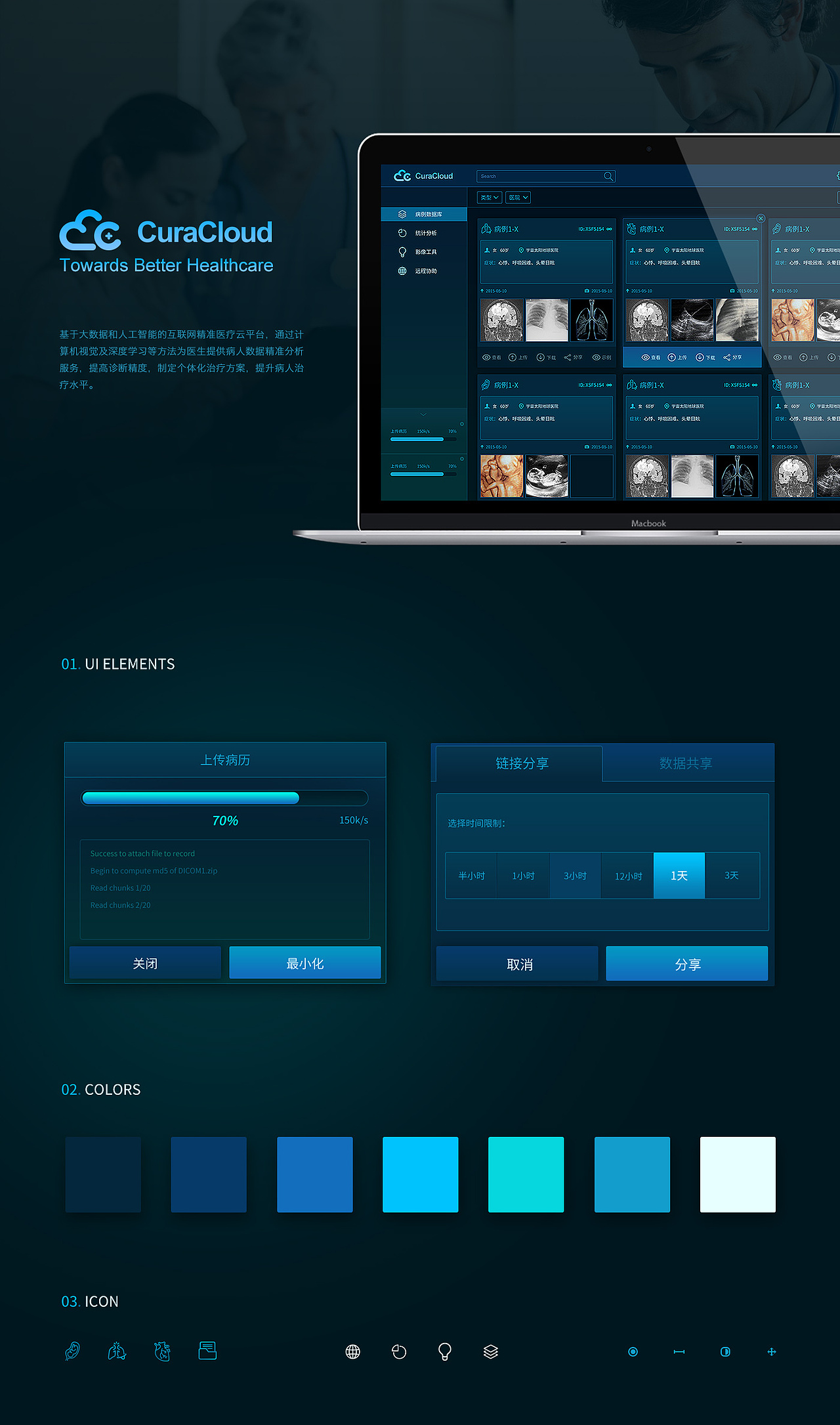 医疗WEB应用 UI设计（图ZNTQzNDYwNjA=） - 软件界面 - 站酷设计师FANUI原创素材 - 站酷ZCOOL