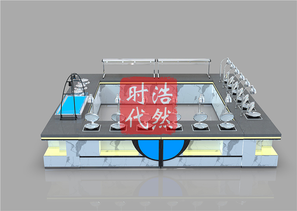 宴会厅餐厅折叠布菲台自助餐台效果图及图片
