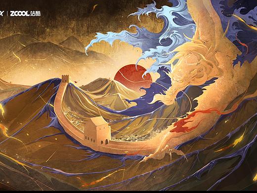 長(zhǎng)城-守護(hù)家園（個(gè)人主頁(yè)-ZNTU4NTEzMjA=） - 圖案 - 站酷設(shè)計(jì)師粘大頭原創(chuàng)素材 - 站酷ZCOOL