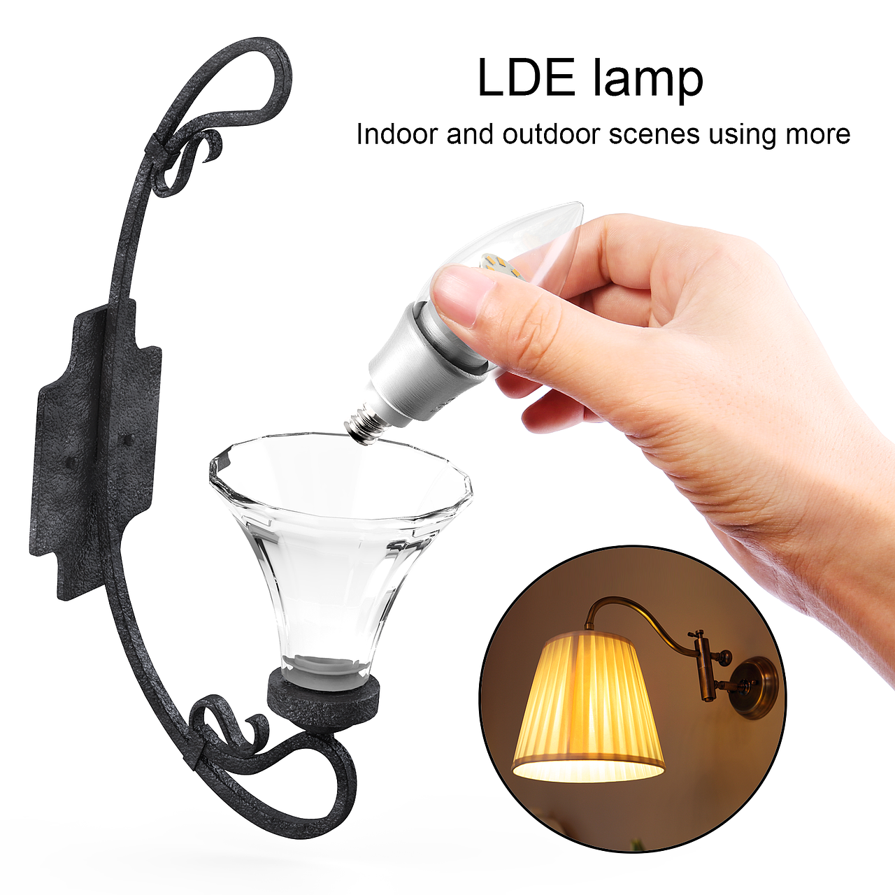 LED 灯泡建模渲染 PS 修图