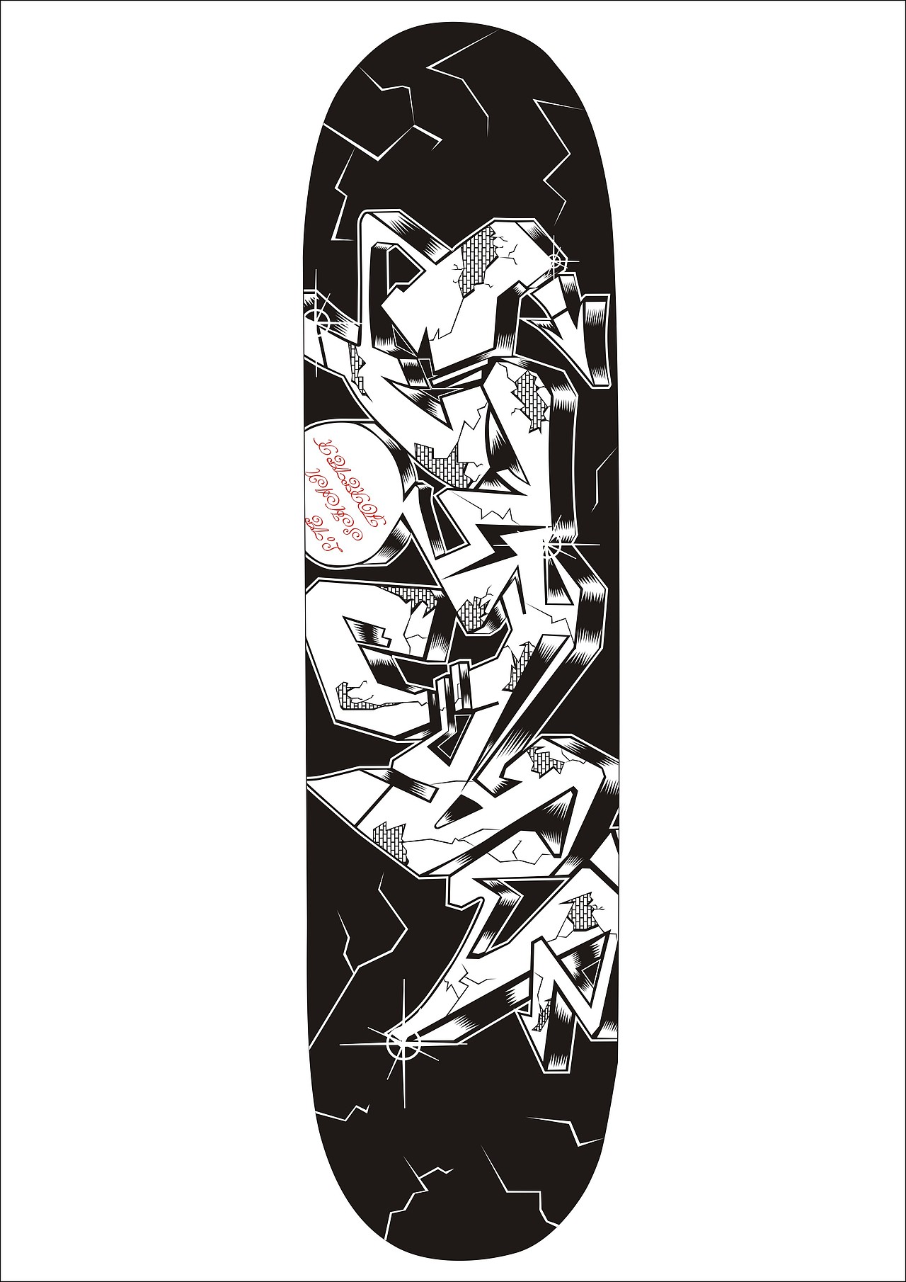 滑板-2&nbsp;magic&nbsp;涂鸦old&nbsp;school&nbsp