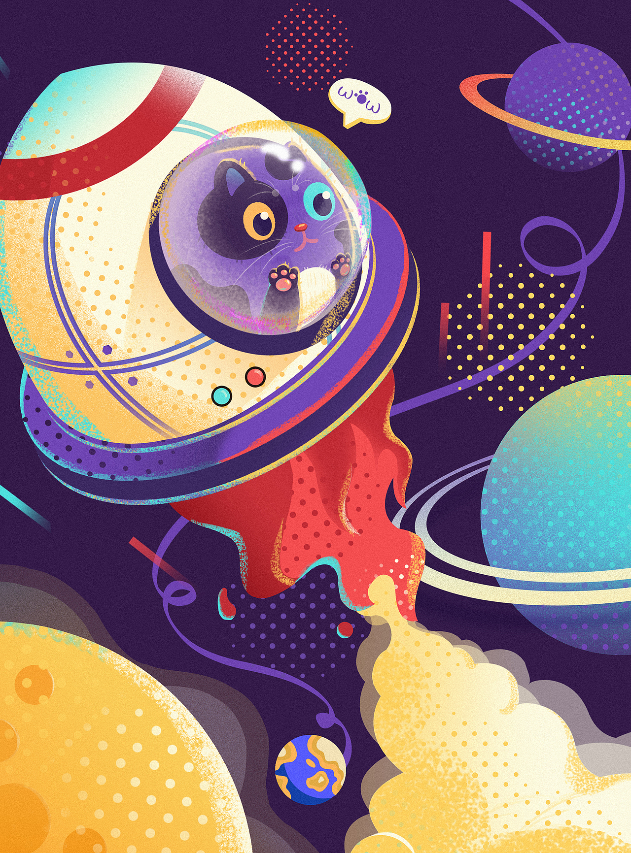 喵星人（图ZMTc2NDM3MzA0） - 商业插画 - 站酷设计师圆小包Gru原创素材 - 站酷ZCOOL