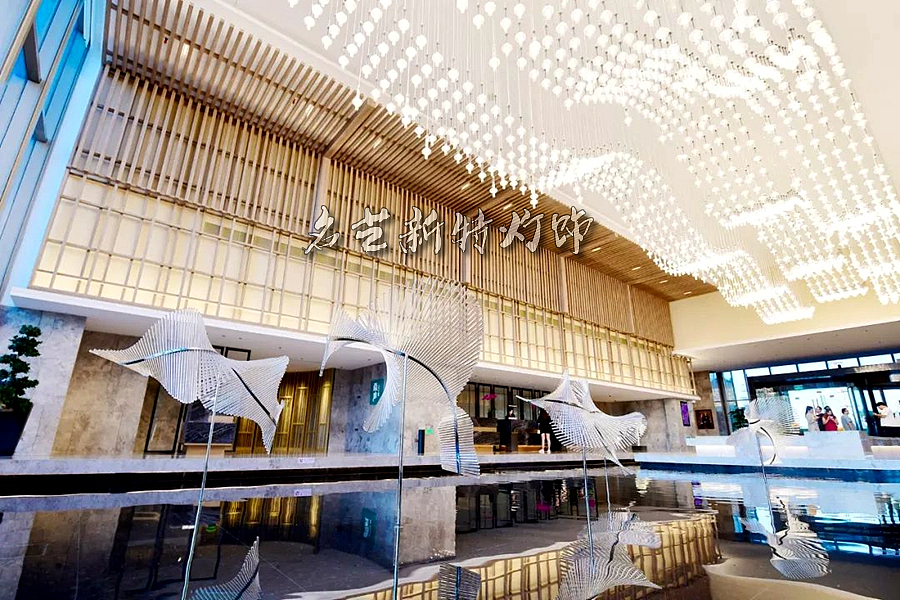 万豪酒店大堂创意灯具定制